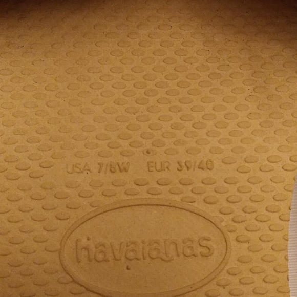 Havaianas You St. Tropez Flip Flops. Thong Style 7/8, Red and Blue Fabric. - Picture 8 of 12